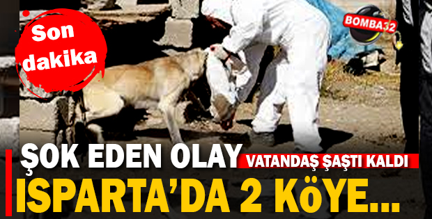 ŞOK EDEN OLAY ISPARTA' DA 2 KÖYE..