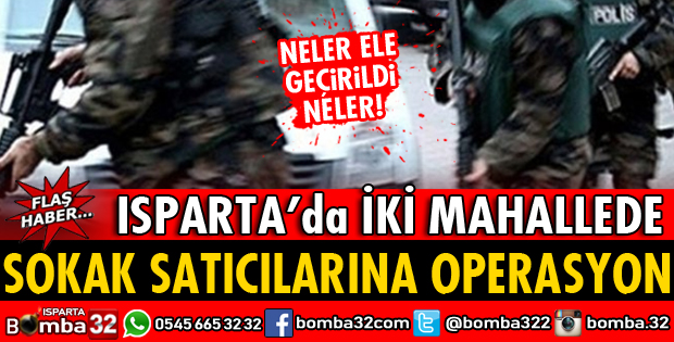 SOKAK SATICILARINA OPERASYON