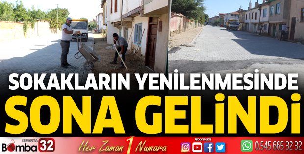 Sokakların yenilenmesinde sona gelindi