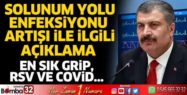 Solunum yolu enfeksiyonlarındaki artışa ilişkin açıklama