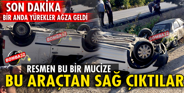SON DAKİKA YÜREKLERİ AĞZA GETİREN KAZA 