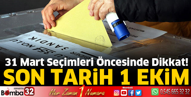 Son tarih 1 Ekim