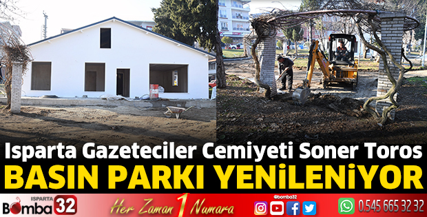 Soner Toros Basın Parkı yenileniyor