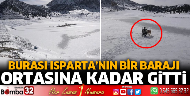 Sorgun Barajı dondu