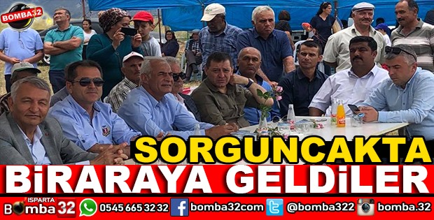 SORKUNCAK KÖYÜNDE BİR ARAYA GELDİLER