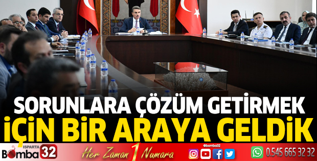 Sorunlara çözüm getirmek için bir araya geldik