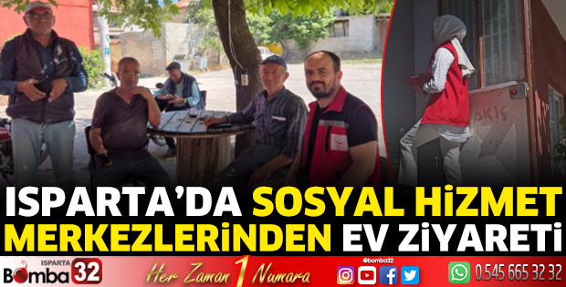 Sosyal Hizmet Merkezinden hane ziyaretleri