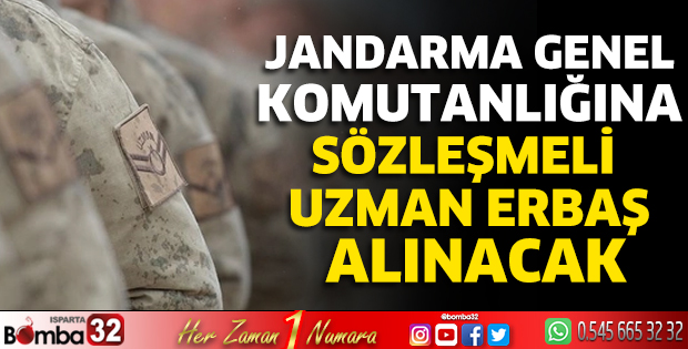 Sözleşmeli uzman erbaş alınacak