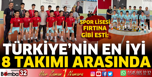 Spor Lisesi fırtına gibi esti