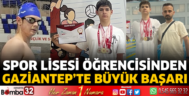Spor Lisesi öğrencisinden büyük başarı