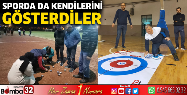 Sporda da kendilerini gösterdiler