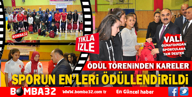 SPORUN ENLERİ ÖDÜLLENDİRİLDİ
