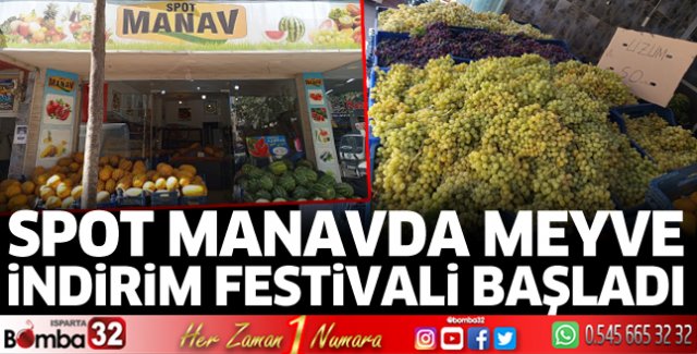 Spot Manavda meyve indirim festivali başladı