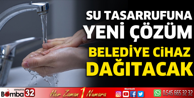 Su tasarrufu için cihaz dağıtılacak