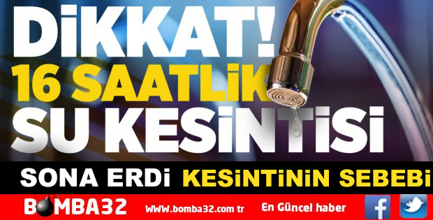 SU VE KANALİZASYON MÜDÜRLÜĞÜNDEN AÇIKLAMA