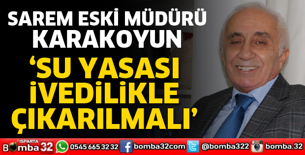 SU YASASI ÇIKARILSIN