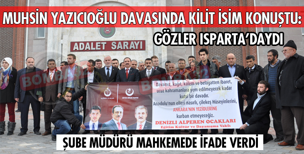 ŞUBE MÜDÜRÜ NELER DEDİ?