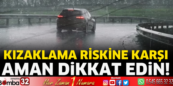 Suda kızaklamaya dikkat