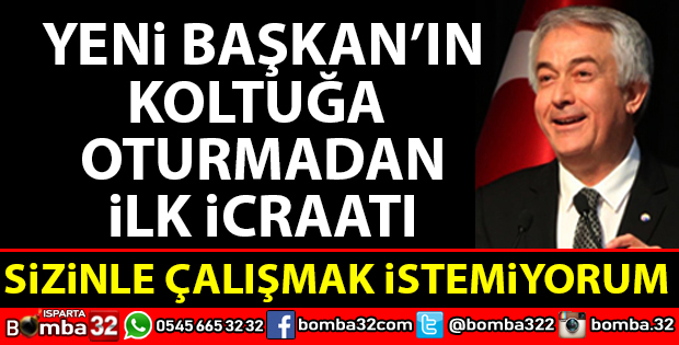 ŞÜKRÜ BAŞDEĞİRMEN İLK TALİMATINI VERDİ