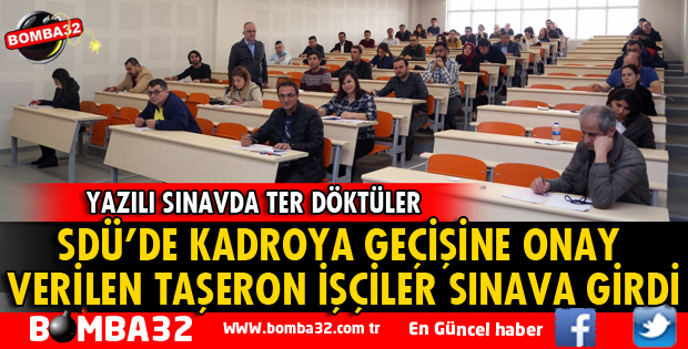 SÜREKLİ İŞÇİLERİN KADRO SINAVI YAPILDI
