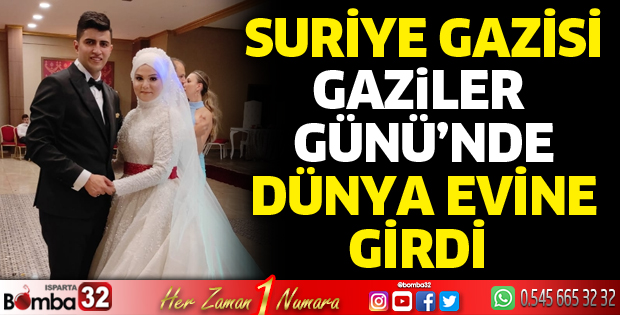 Suriye Gazisi Yılmaz, Gaziler Günü'nde evlendi