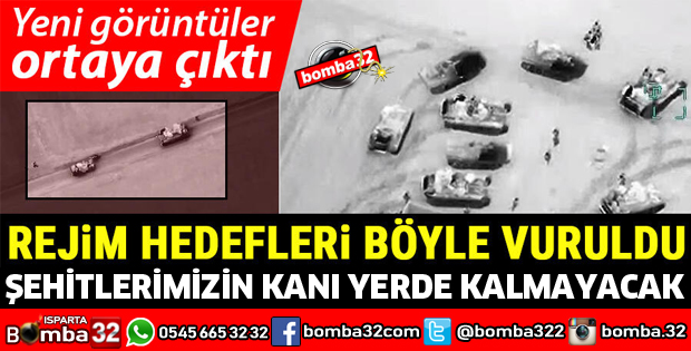 SURİYE İDLİB'DE REJİM HEDEFLERİ BÖYLE VURULDU