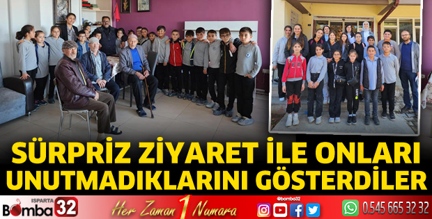 Sürpriz ziyaret ile onları unutmadıklarını gösterdiler