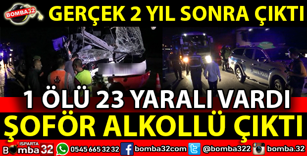 SÜRÜCÜ ALKOLLÜ ÇIKTI