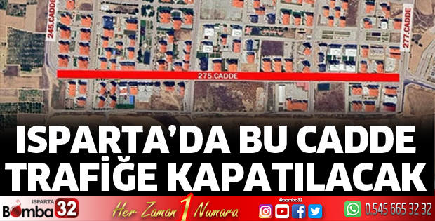 Sürücüler Dikkat! 275 cadde trafiğe kapalı olacak