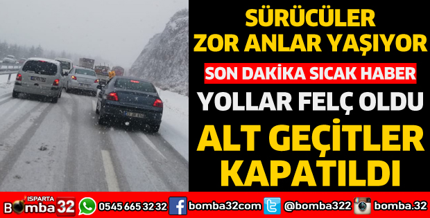 SÜRÜCÜLER ZOR ANLAR YAŞIYOR