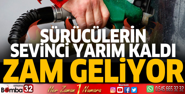 Sürücülerin sevinci yarım kaldı