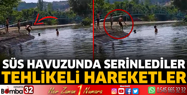 Süs havuzunda tehlikeli hareketler