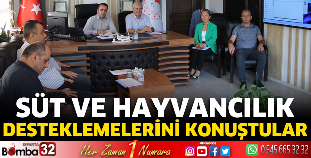 Süt ve hayvancılık desteklemelerini konuştular