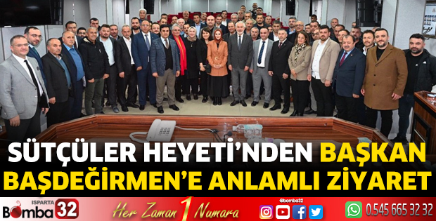 Sütçüler heyeti’nden Başkan Başdeğirmen’e anlamlı ziyaret