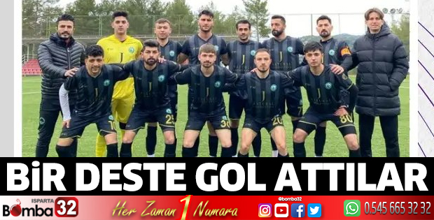 Sütçüler Spor bir deste gol attı