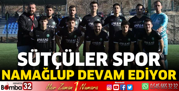 Sütçüler Spor namağlup devam ediyor
