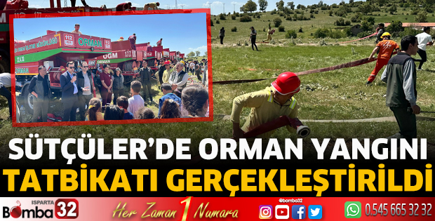 Sütçüler’de Orman Yangını Tatbikatı