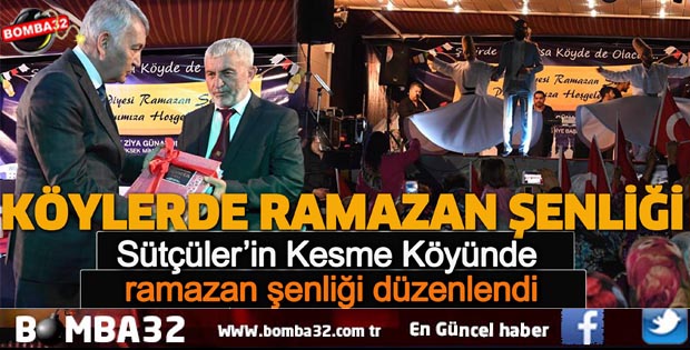 Sütçüler’in Kesme Köyünde ramazan şenliği düzenlendi