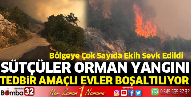 Sütçüler'de bazı köylerde evler boşaltılıyor 
