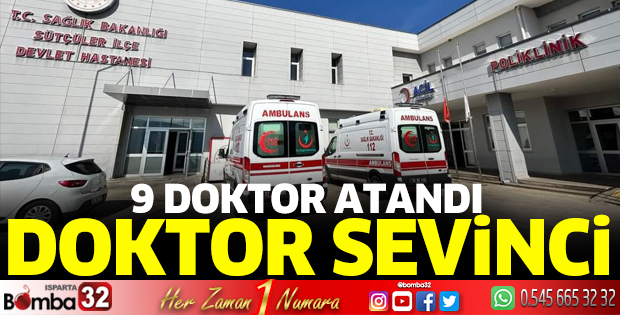 Sütçüler'de doktor sevinci