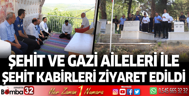 Sütçüler'de şehit kabirleri ziyaret edildi