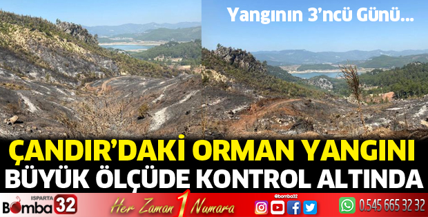 Sütçüler'deki orman yangını büyük ölçüde kontrol altında