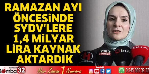 SYDV'lere 1,4 milyar lira kaynak aktarıldı