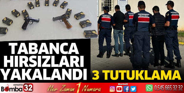 Tabanca hırsızları yakalandı