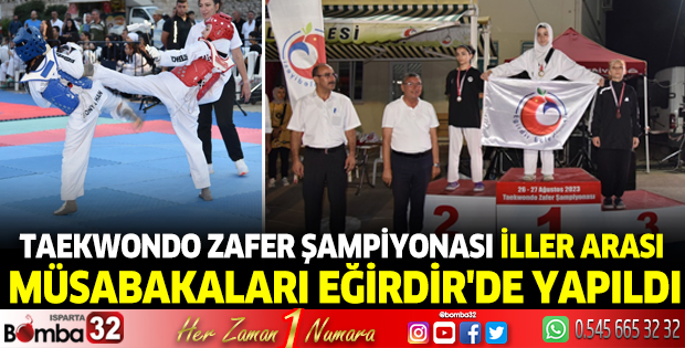 Taekwondo Zafer Şampiyonası Eğirdir'de yapıldı