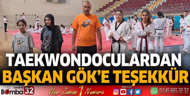 Taekwondoculardan Başkan Gök’e teşekkür