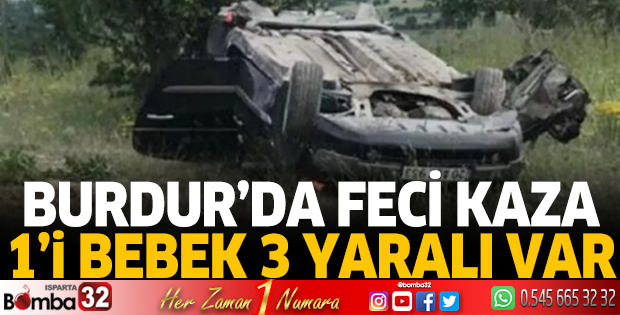 Takla atan otomobilde 3 kişi yaralandı