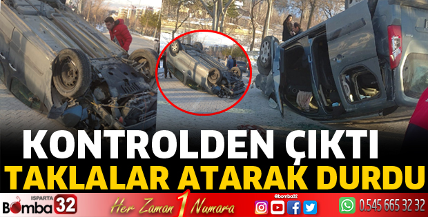 Taklalar atarak durdu