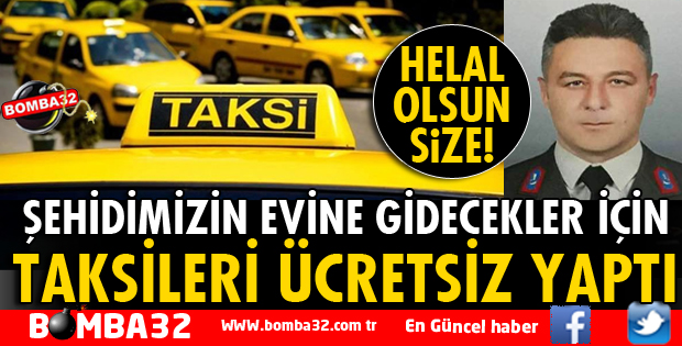 TAKSİCİ ESNAFINDAN ÖRNEK DAVRANIŞ
