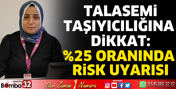 Talasemi Günü'nde uzmanından önemli uyarılar